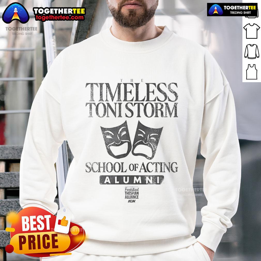 Official Toni Storm Timeless Toni Storm School Of Acting T-Shirt - Image 5