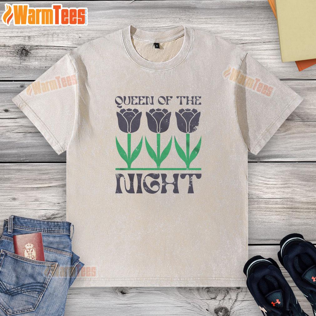 Good Queen Of The Night Black Tulips T-Shirt - Image 6