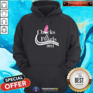 Alternative view of Funny Kamala Harris Chucks And Pearls 2021 Pink Converse T Shirt