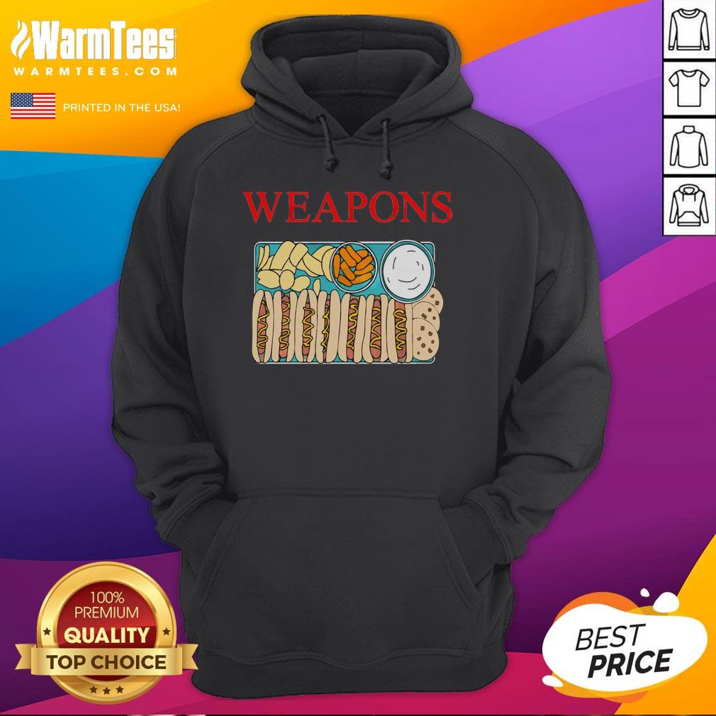 Funny Weapons Fast Foods Hot Dog Cookies Chips T-Shirt - Image 2