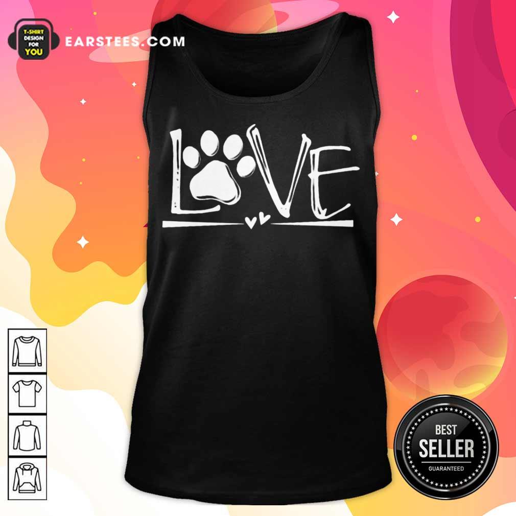 Premium Dog's Footprint Love Shirt - Image 2