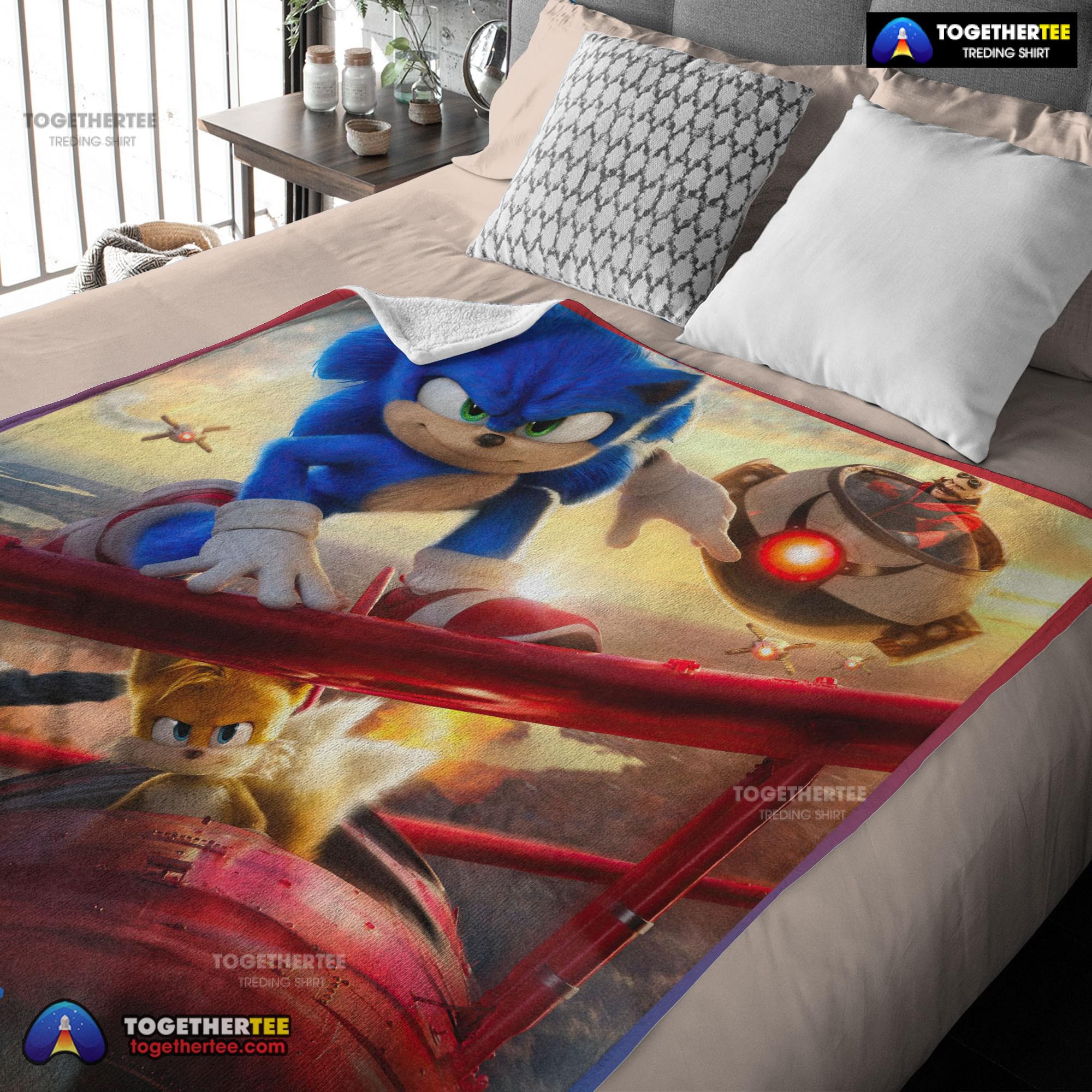 Official Cartoon Sonic With Friends Blanket Fleece Customized Blanket - Image 3