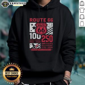 Alternative view of Good Houston Texans Route 66 Centennial 100th Anniversary 1926 2026 250th America Anniversary T-Shirt