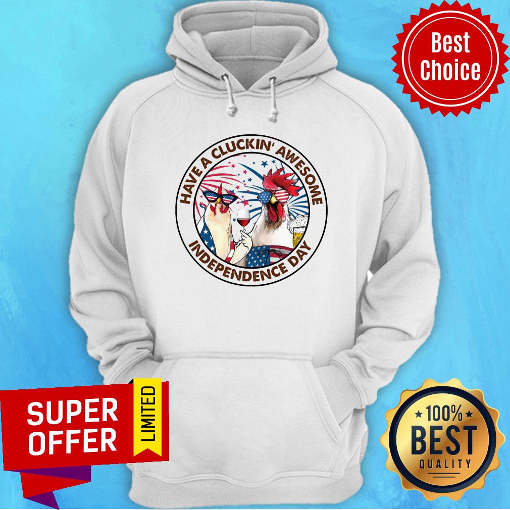 Chicken Have a Cluckin' Awesome Independence Day Shirt - Image 5