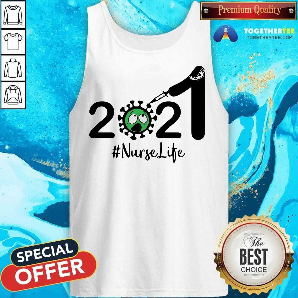 Official 2021 Coronavirus Nurse Life Shirt - Image 3