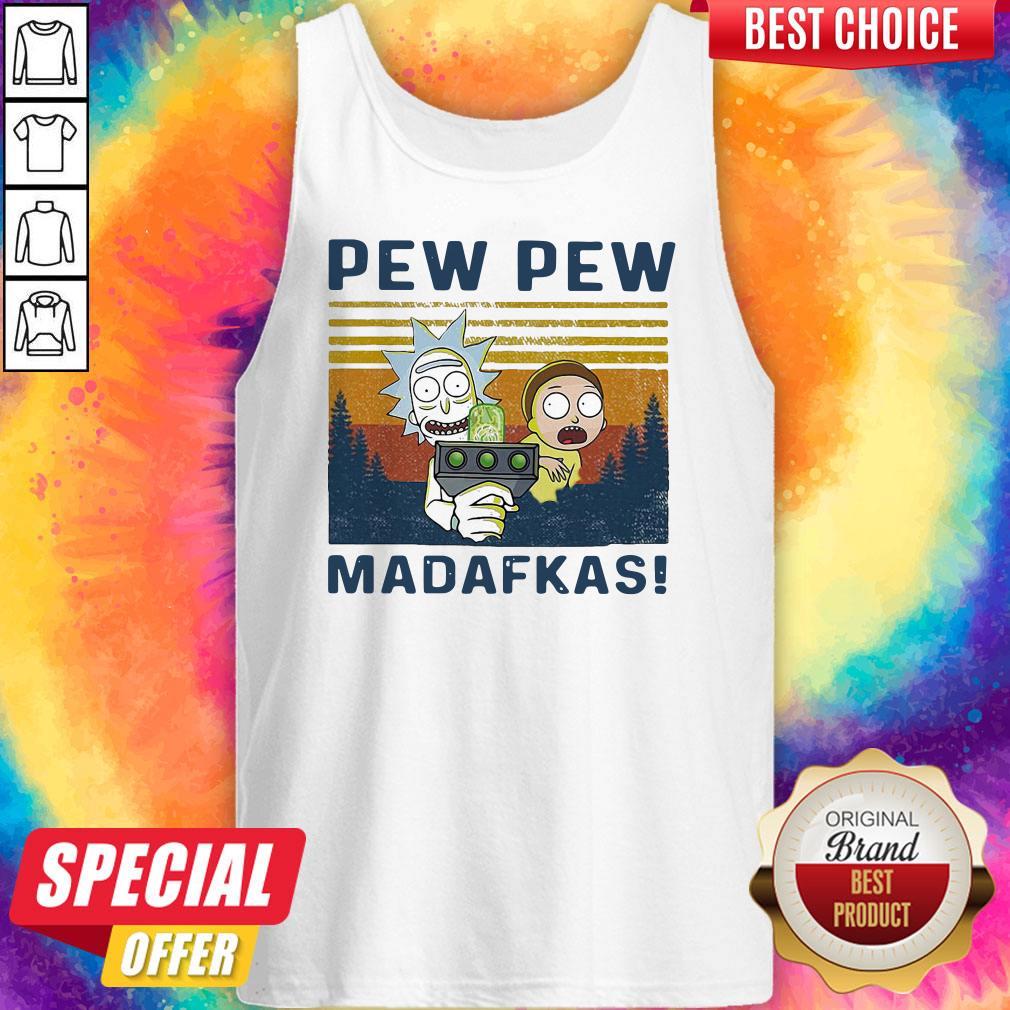 Official Rick And Morty Pew Pew Madafakas Vintage Halloween Shirt - Image 3