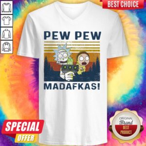 Alternative view of Official Rick And Morty Pew Pew Madafakas Vintage Halloween Shirt