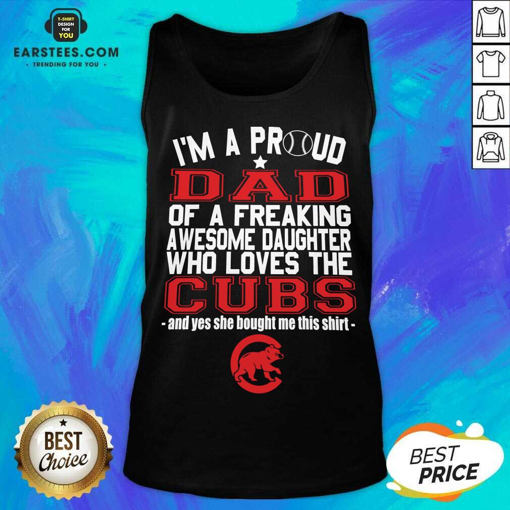Pretty Proud Dad Love Chicago Cubs 2021 Shirt - Image 2