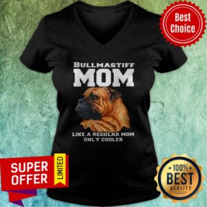 Alternative view of Official Dog Bullmastiff Mom Like A Regular Mom Pet Owner Shirt