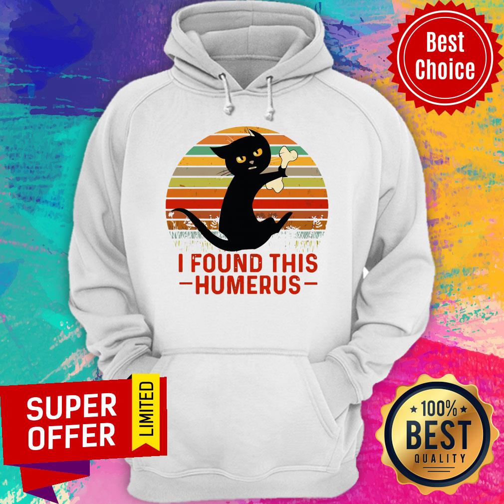 Official Black Cat I Found This Humerus Shirt - Image 3