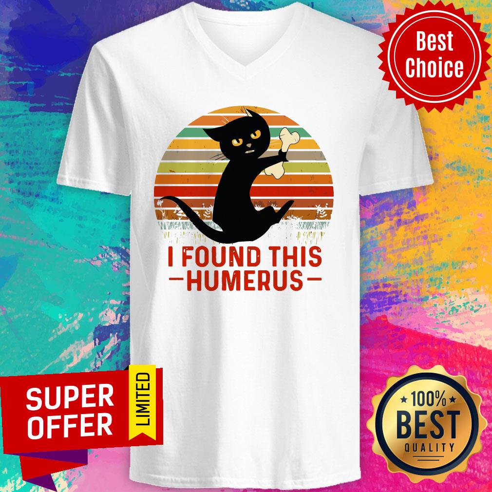 Official Black Cat I Found This Humerus Shirt - Image 4