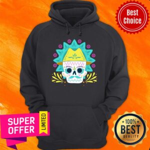 Alternative view of Sugar Skull Flower Mexico Holiday Shirt