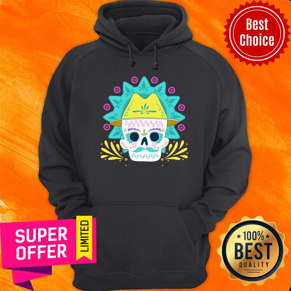 Sugar Skull Flower Mexico Holiday Shirt - Image 2