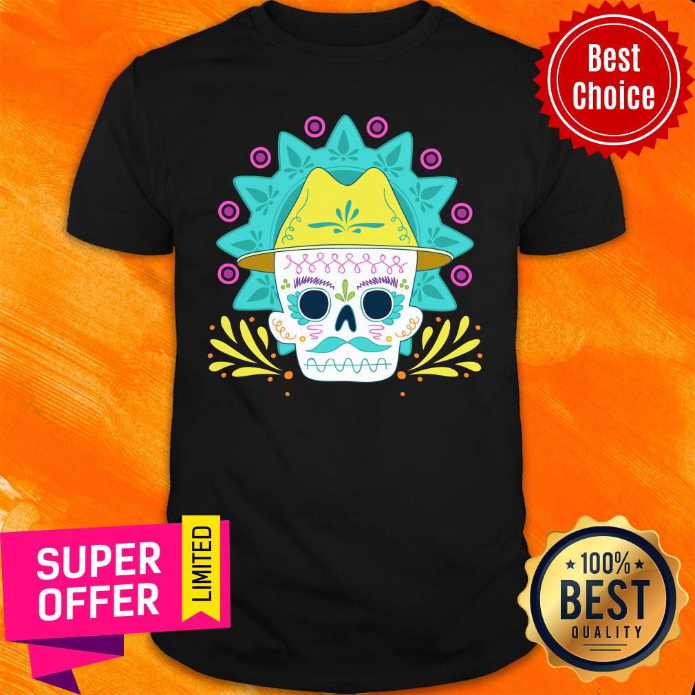 Sugar Skull Flower Mexico Holiday Shirt