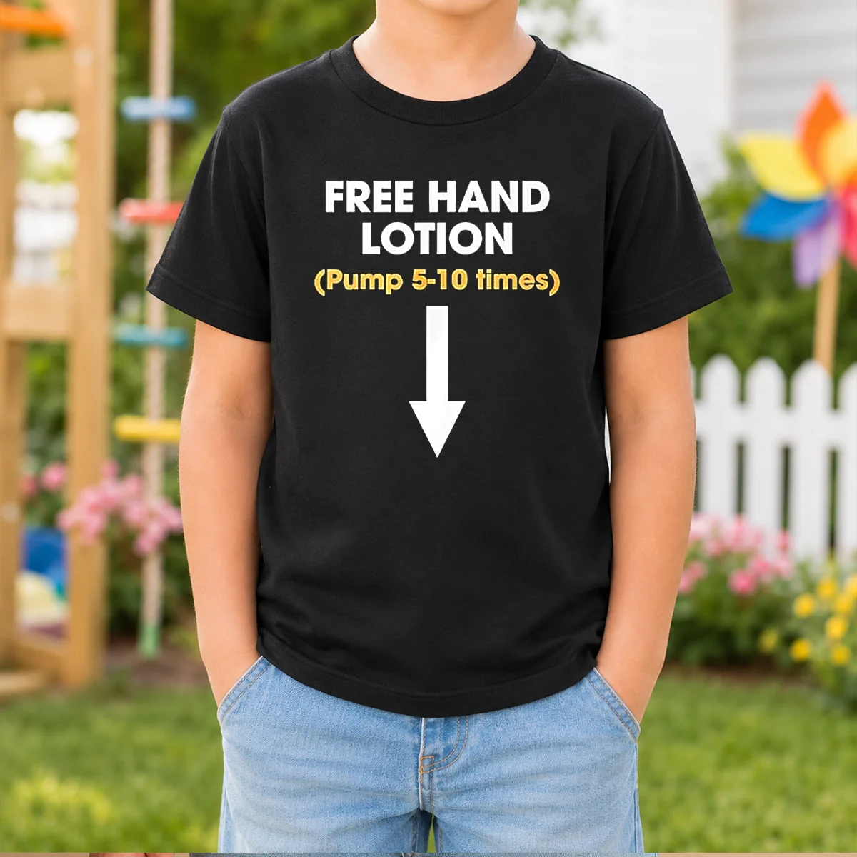 Official Free Hand Lotion Pump 5 10 Times Shirt - Image 9
