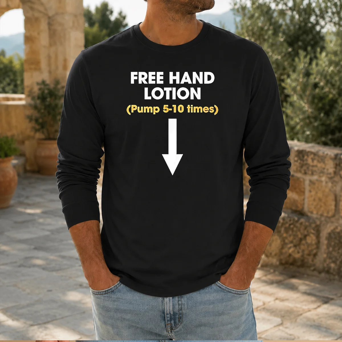 Official Free Hand Lotion Pump 5 10 Times Shirt - Image 5