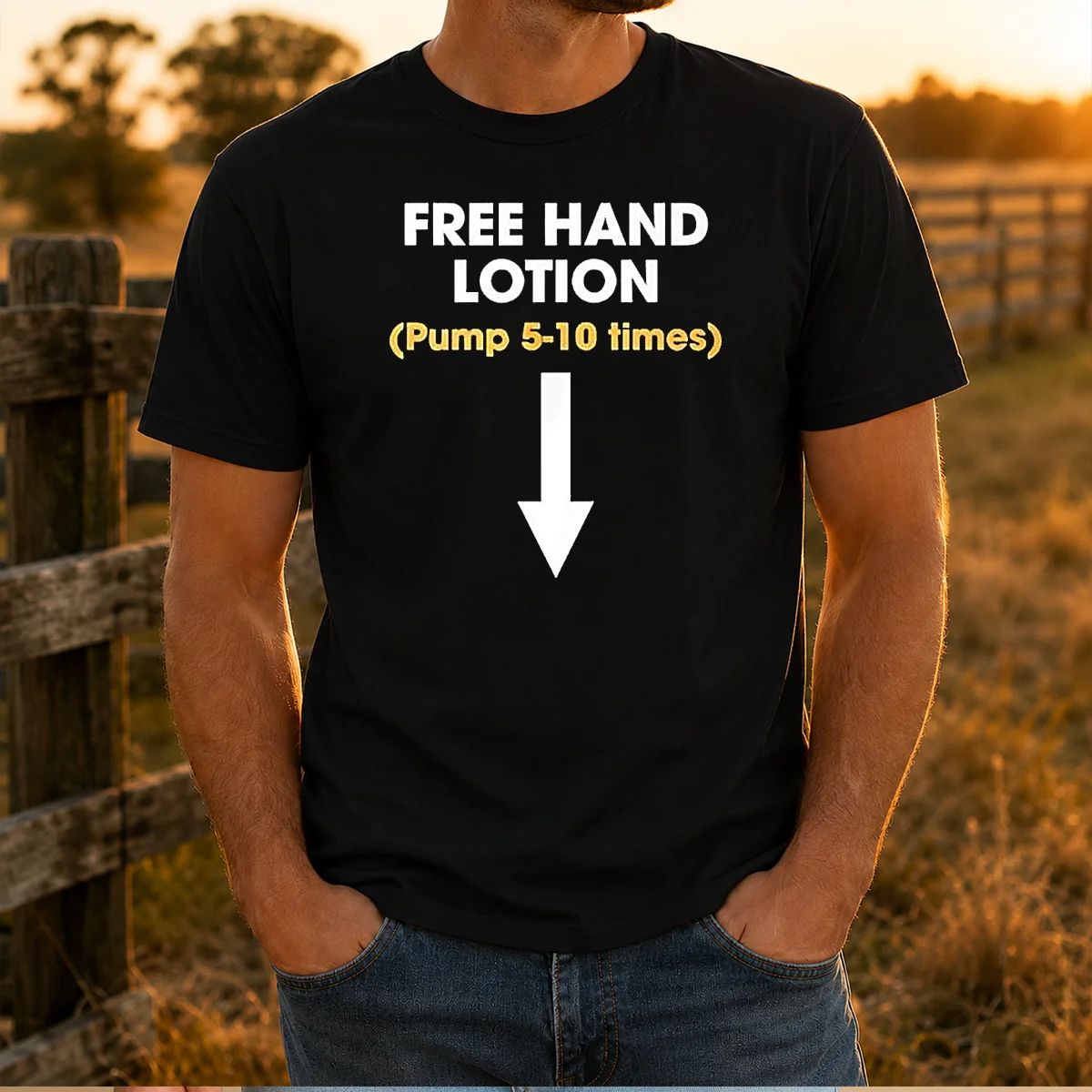 Official Free Hand Lotion Pump 5 10 Times Shirt
