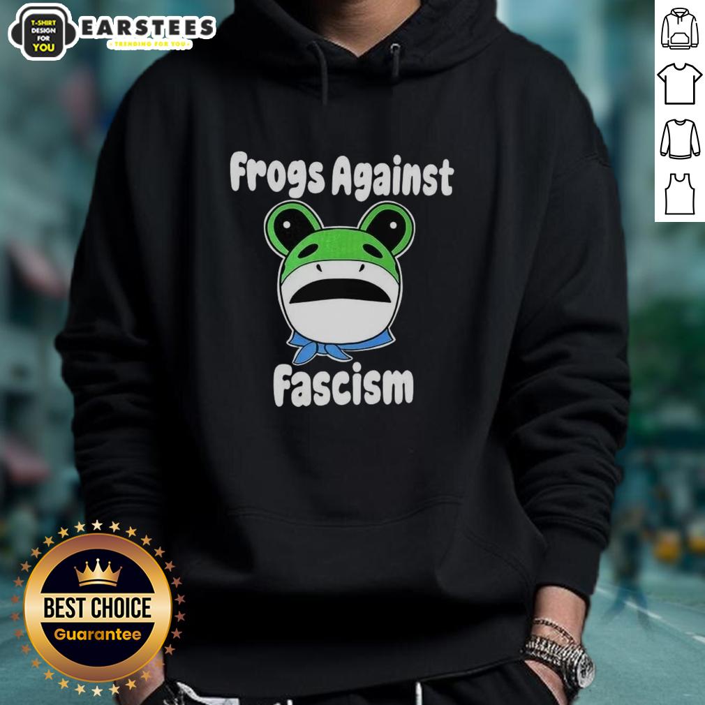 Hot Frogs Against Fascism Meme T-Shirt - Image 2