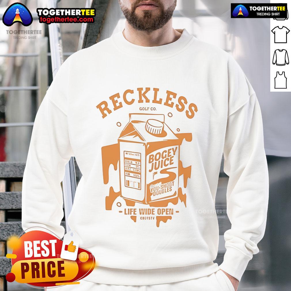 Official Rockless Golf Co Bogey Juice Life Wide Open CboysTV T-Shirt - Image 5