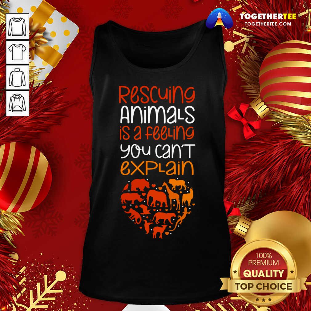 Great Rescuing Animals Quote Animal Rescue T-Shirt - Image 3
