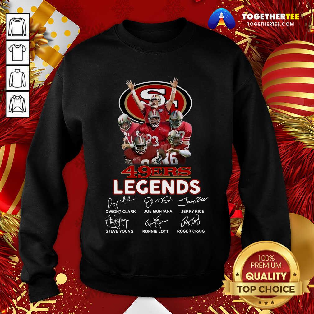 Great San Francisco 49ers Legends Signatures Shirt - Image 4