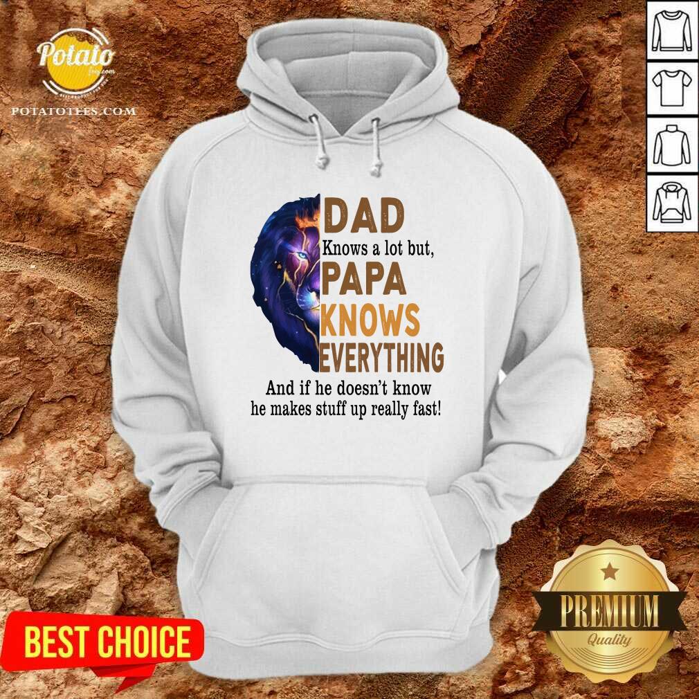 Lion Dad Knows A Lot But Papa Knows Everything Shirt - Image 5