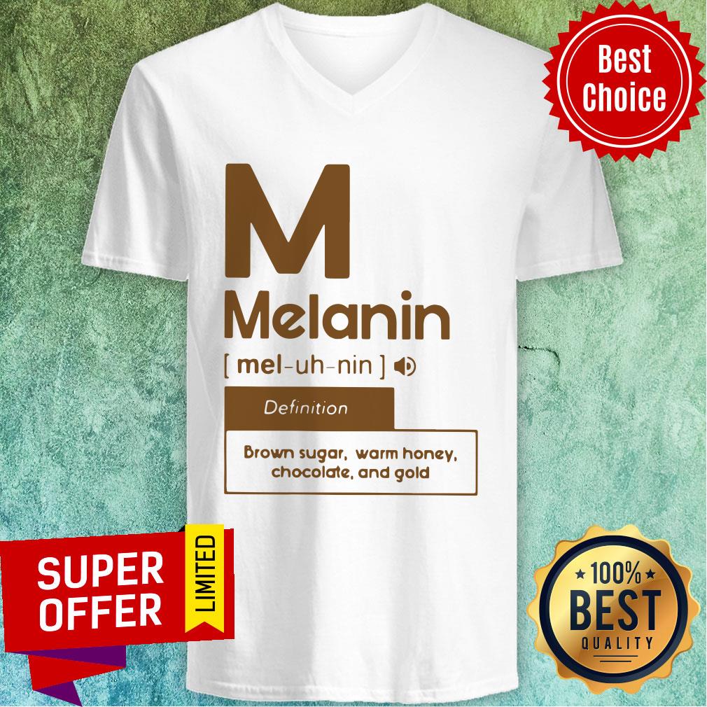 Nice M Melanin Brown Sugar Warm Honey Chocolate And Gold Shirt - Image 3