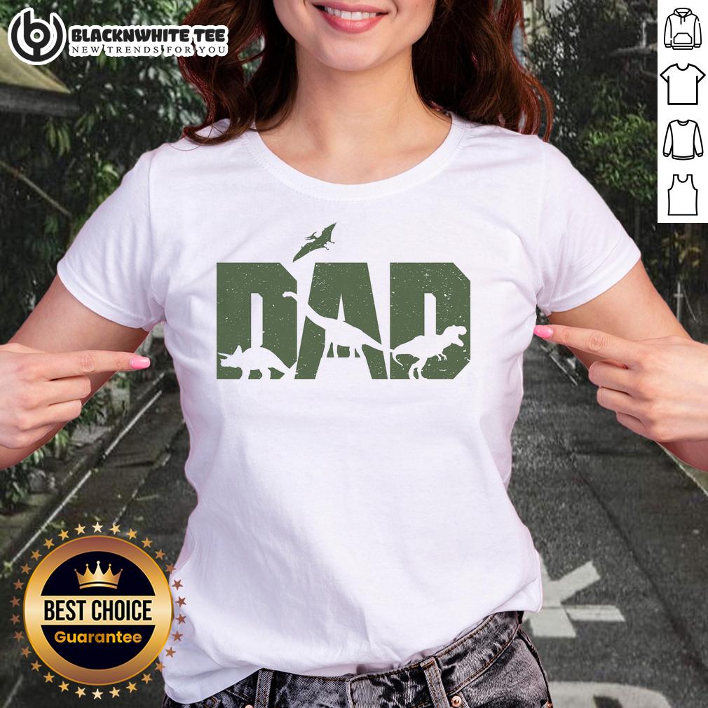 Nice Dinosaur Dad Father's Day T-Shirt - Image 3