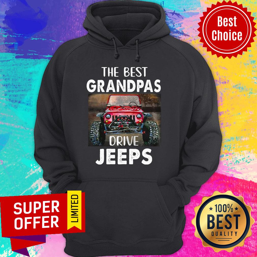 Nice The Best Grandpas Drive Jeeps Shirt - Image 5