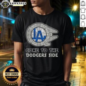 Good Star Wars Come To The Los Angeles Dodgers Side T-Shirt