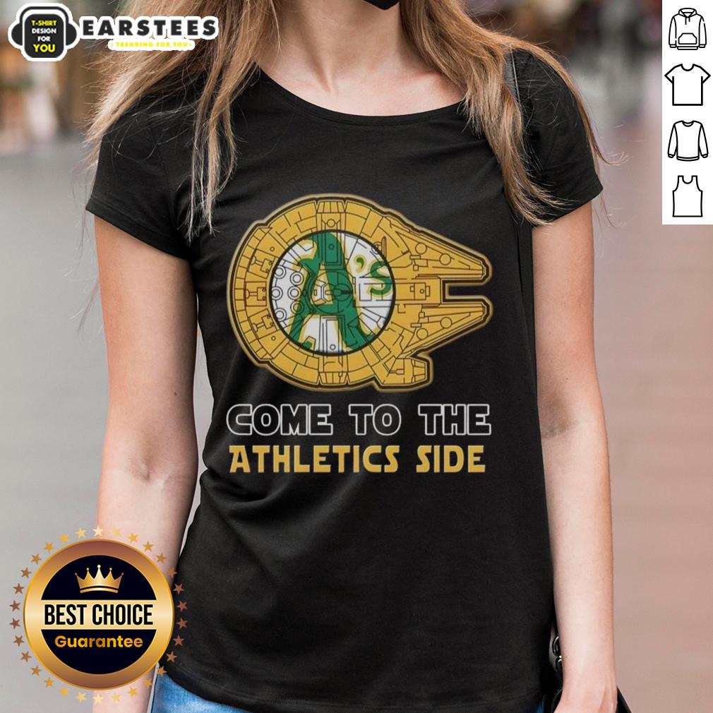 Good Star Wars Come To The Oakland Athletics Side T-Shirt - Image 3