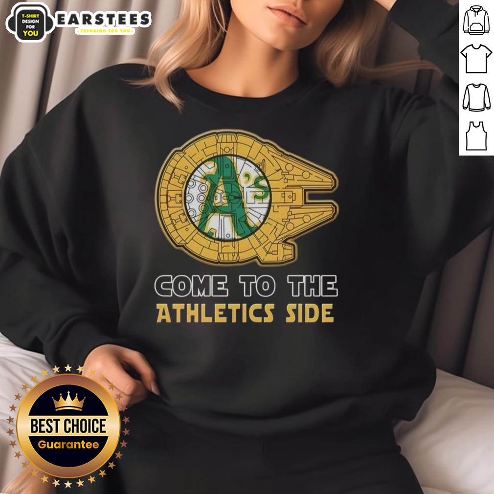 Good Star Wars Come To The Oakland Athletics Side T-Shirt - Image 5