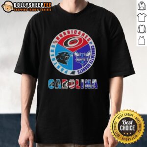 Top Carolina City Sports Hurricanes Charlotte Hornets Panthers Logo T-Shirt