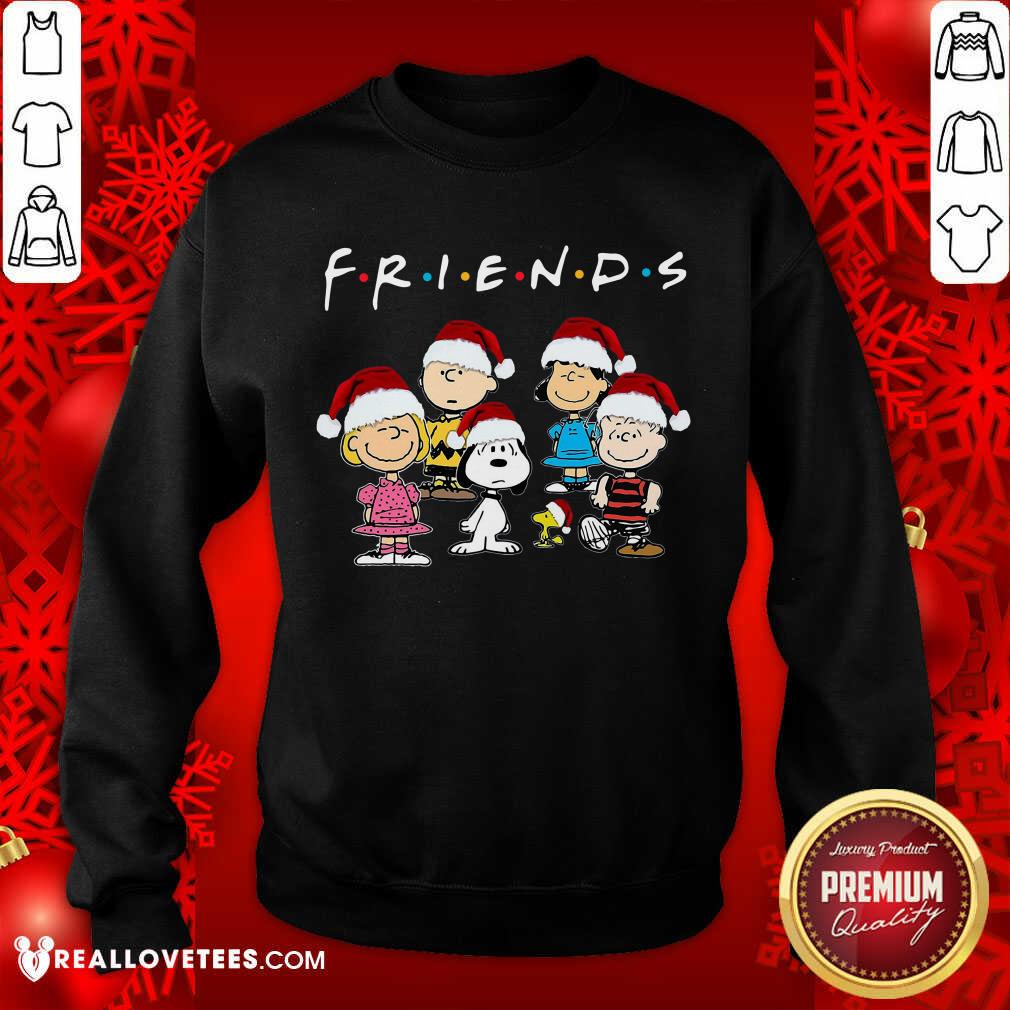 Perfect The Peanuts Hat Santa Friend Christmas Shirt - Image 3