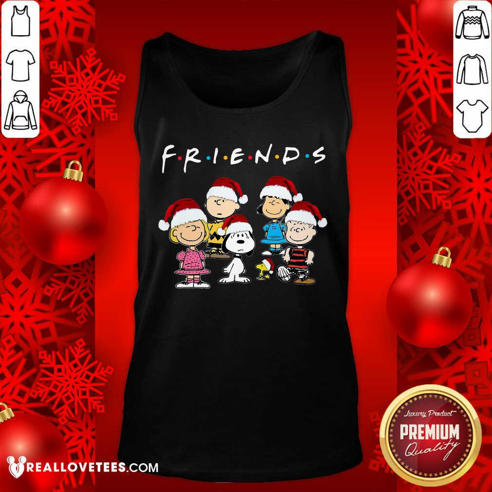 Perfect The Peanuts Hat Santa Friend Christmas Shirt - Image 2
