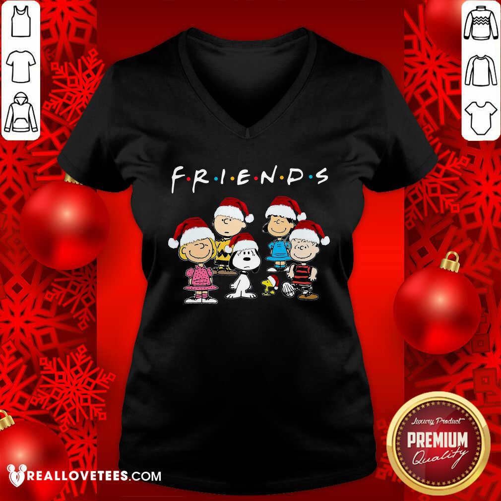 Perfect The Peanuts Hat Santa Friend Christmas Shirt - Image 5