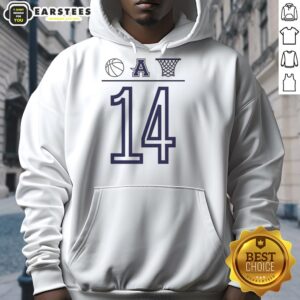 Alternative view of Awesome Aubrey Basketball Number 14 Ball A Basket Icon T-Shirt