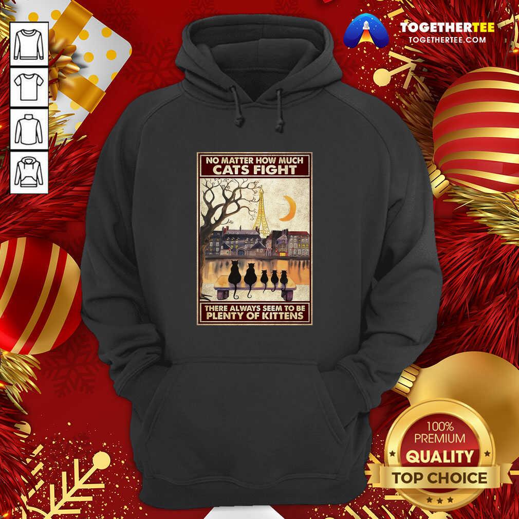 Nice Cats No Matter How Much Cats Fight There Always Seem To Be Plenty Of Kittens Poster Shirt - Image 5