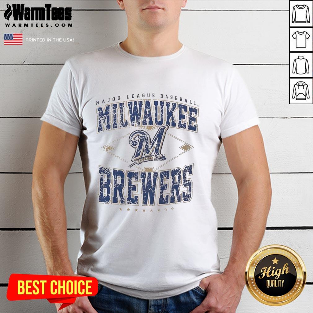Awesome Milwaukee Brewers Major League Baseball Cooperstown Diamond T-Shirt