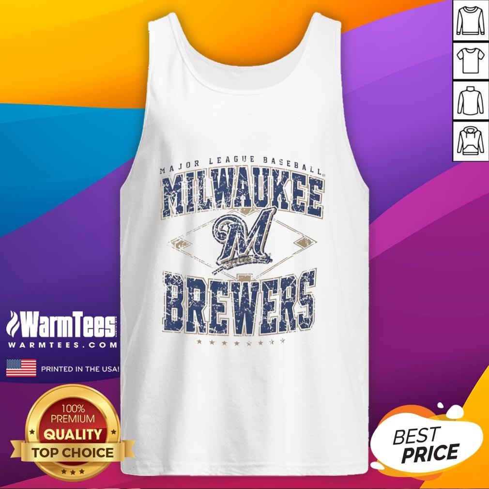 Awesome Milwaukee Brewers Major League Baseball Cooperstown Diamond T-Shirt - Image 4