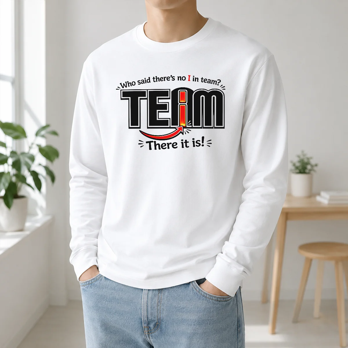 Official WHO Said There's No I In Team Shirt - Image 5