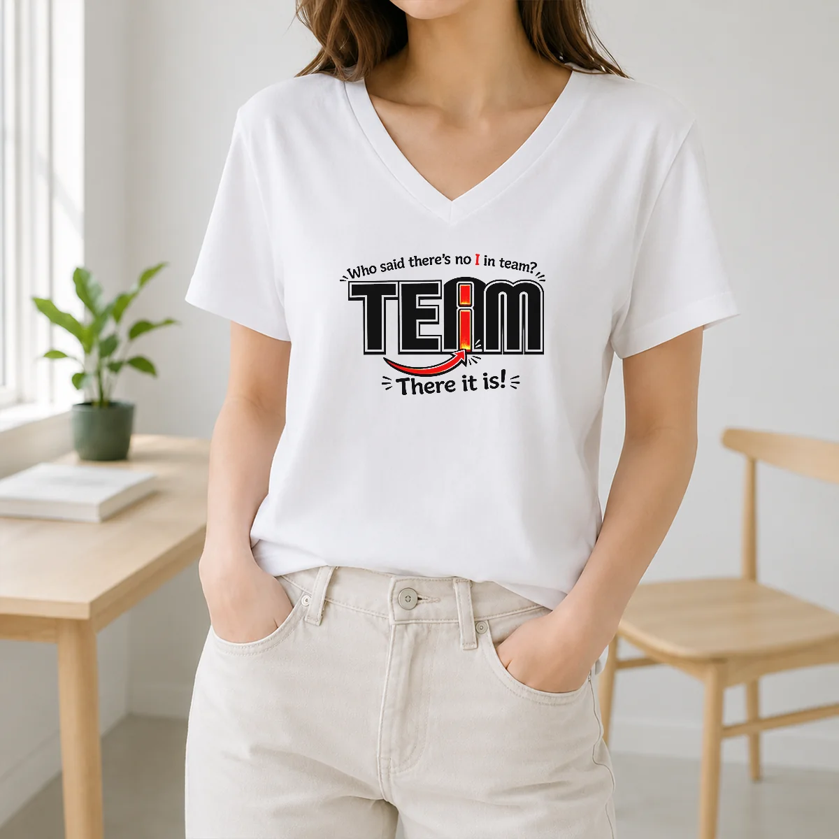 Official WHO Said There's No I In Team Shirt - Image 2