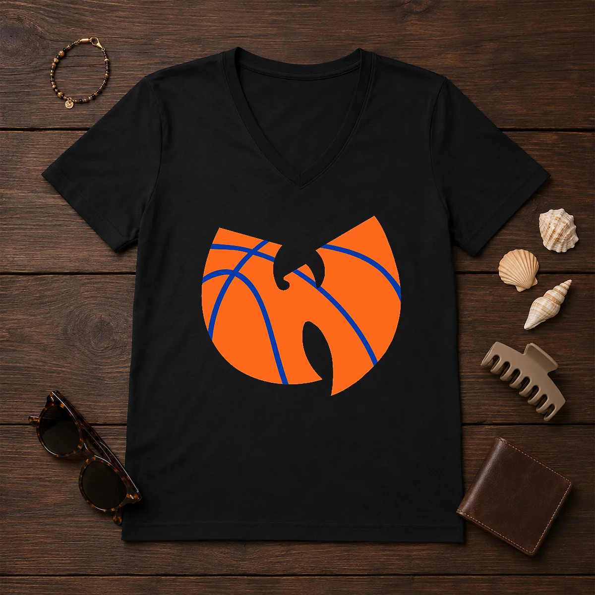 Premium Wu Tang Clan X New York Knicks Logo Shirt - Image 2