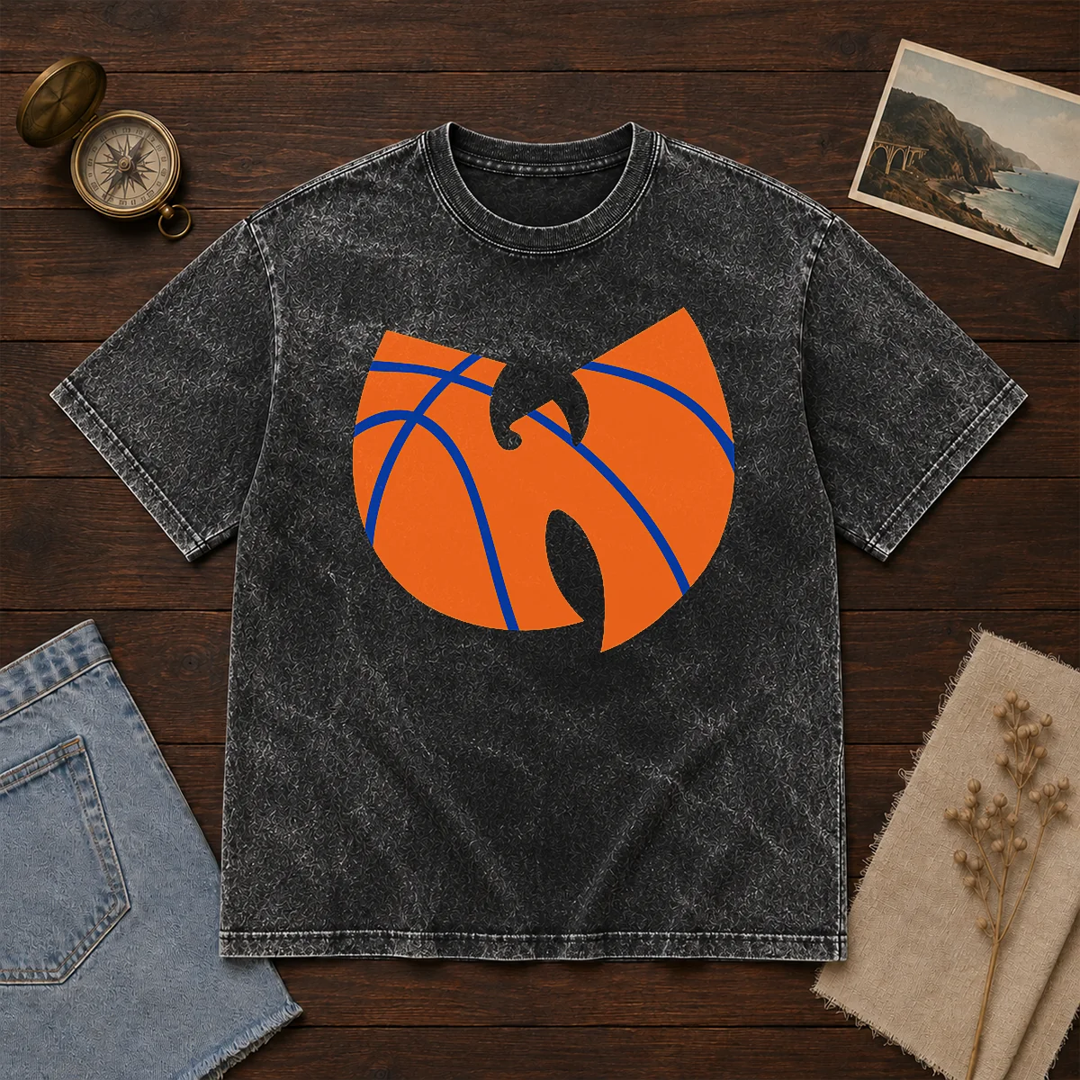 Premium Wu Tang Clan X New York Knicks Logo Shirt - Image 8