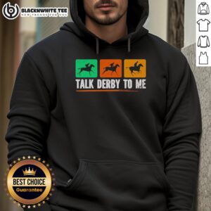 Alternative view of Original Talk Derby To Me Horse Racing Logo T-Shirt