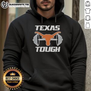 Alternative view of Original Texas Longhorns And Barbell Tough Relentlessly Detailed T-Shirt