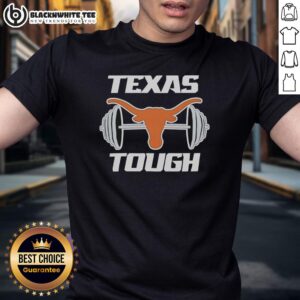 Original Texas Longhorns And Barbell Tough Relentlessly Detailed T-Shirt