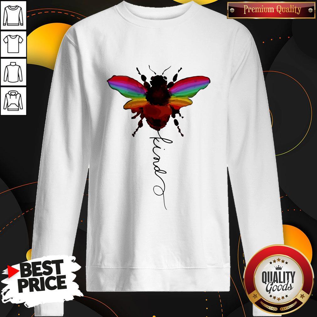 Official LGBT Bee Kind White Shirt - Image 5