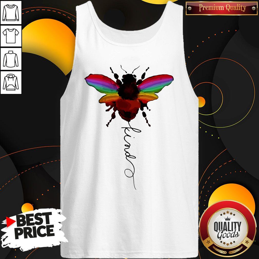 Official LGBT Bee Kind White Shirt - Image 4