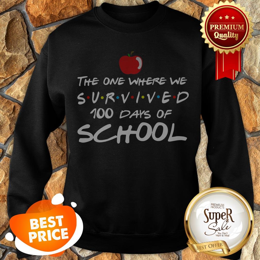 The One Where We Survived 100 Days Of School Friends Shirt - Image 4